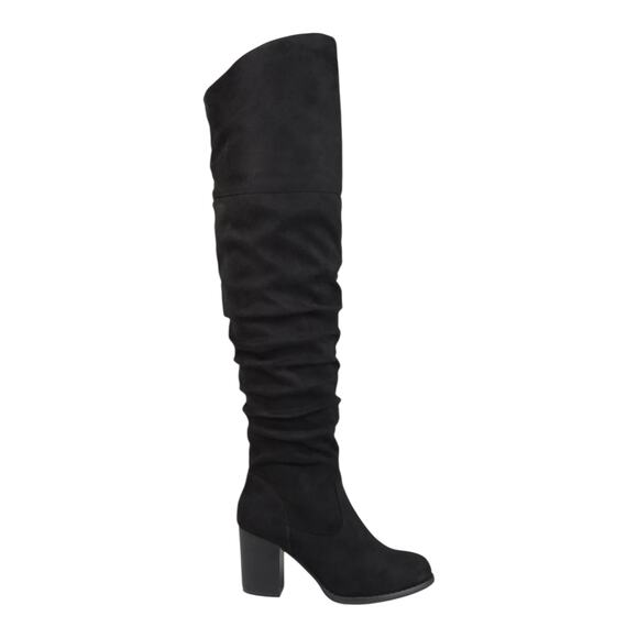 Journee Collection Women's Kaison Over The Knee Boots Black Size 8 1/2 M - Picture 2 of 4